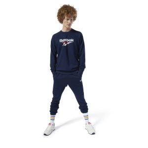 Reebok Classic Vector Crew Sweatshirt Herren - Navy - DE 817-NYP